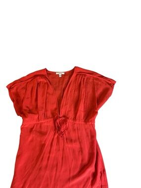Cache Vibrant Red Blouse